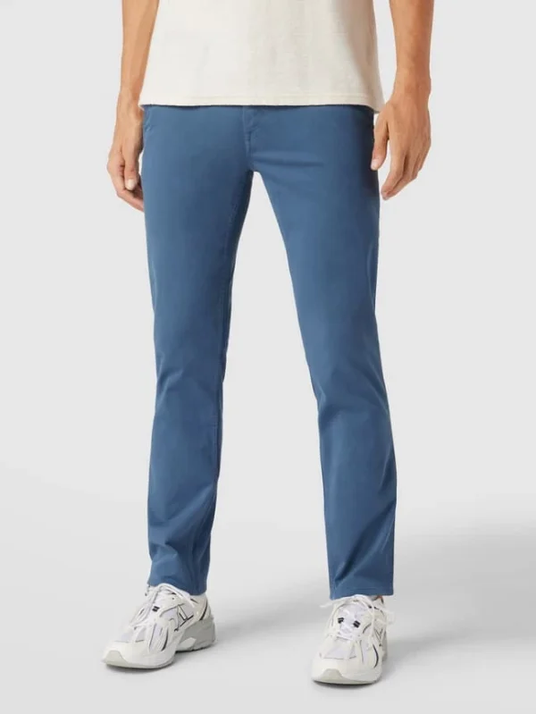 BOSS Casualwear Slim Fit Chino Mit Label-Patch Modell ‘Schino’ – Blau 5