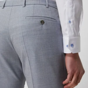 DIGEL Slim Fit Anzughose Aus Schurwolle Modell ‘Franco’ – Hellblau 11