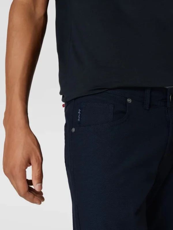 Christian Berg Men Straight Fit Chino Mit Stretch-Anteil – Marineblau 4