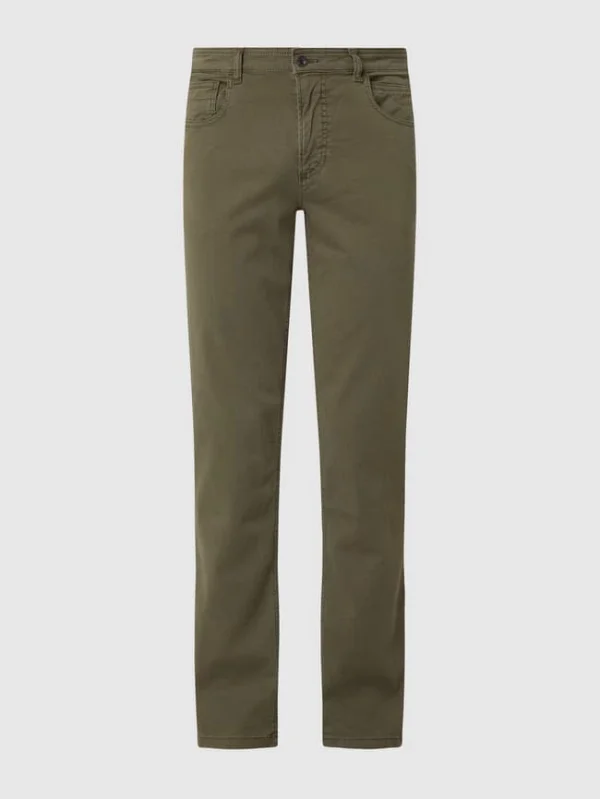 Camel Active Regular Fit Hose Mit Stretch-Anteil Modell ‘Houston’ – Olivgrün 3