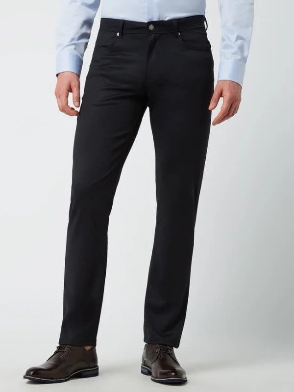 Christian Berg Men Hose In Schmaler Passform Mit Stretch-Anteil – Marineblau 5