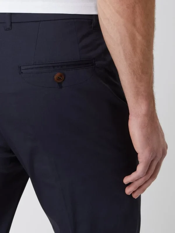 MOS MOSH Slim Fit Chino Mit Stretch-Anteil Modell ‘Jamie’ – Marineblau 4