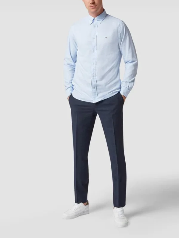 Tommy Hilfiger Anzughose Mit Karomuster – Marineblau 1