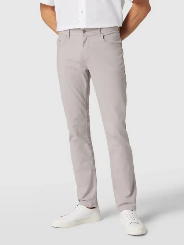 Christian Berg Men Hose Im 5-Pocket-Design – Hellbraun 5