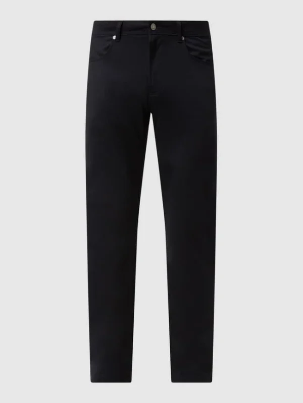 Christian Berg Men Hose In Schmaler Passform Mit Stretch-Anteil – Marineblau 3