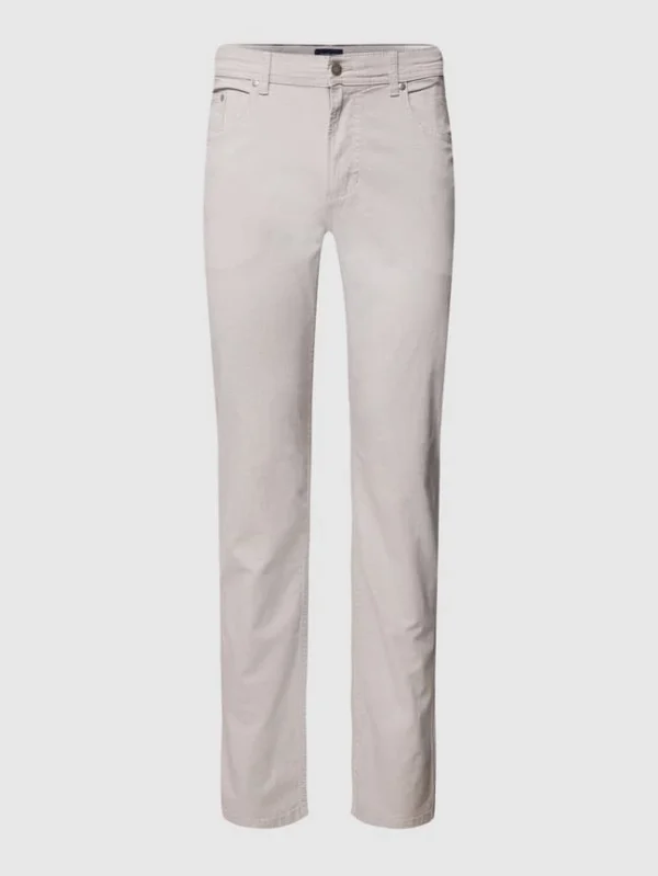 Christian Berg Men Hose Im 5-Pocket-Design – Hellbraun 3