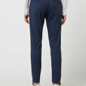 Drykorn Slim Fit Anzughose Aus Leinenmischung Modell ‘Care’ – Marineblau 15