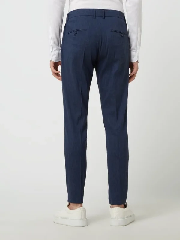 Drykorn Slim Fit Anzughose Aus Leinenmischung Modell ‘Care’ – Marineblau 6