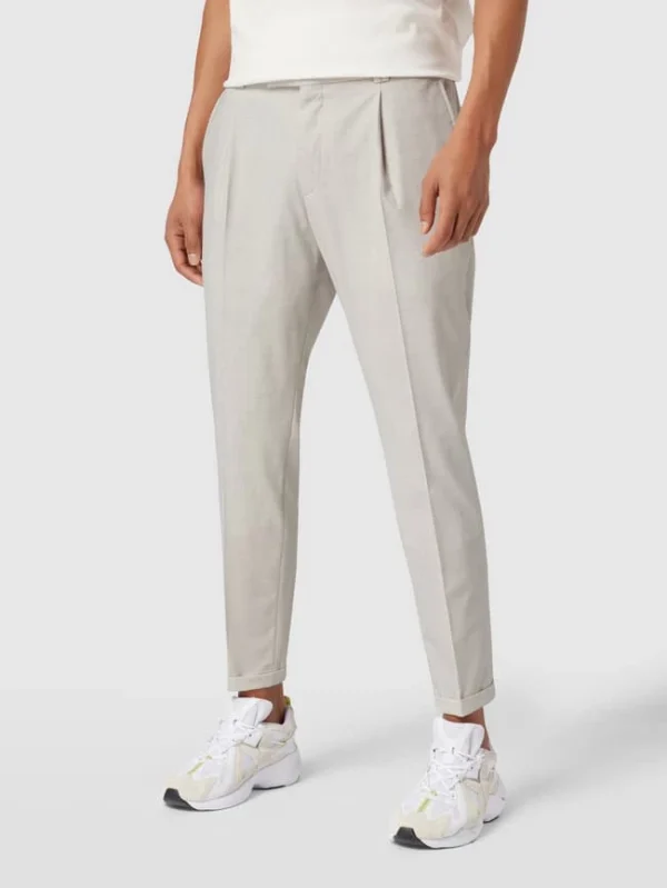 Cinque Bundfaltenhose Mit Schurwolle – Stein 5