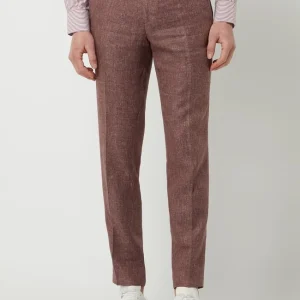 CG – Club Of Gents Slim Fit Anzughose Aus Leinen-Lyocell-Mix Modell ‘Paco’ – Rot 13