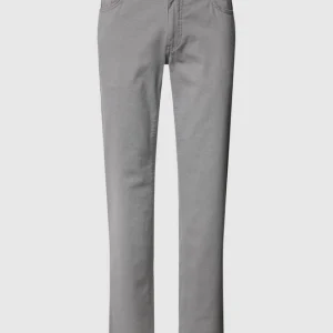 Brax Straight Fit Stretchhose Mit Logo-Detail – Mittelgrau 9