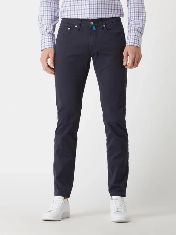 Pierre Cardin Slim Fit Hose Mit Hohem Stretch-Anteil Modell ‘Antibes’ – ‘Futureflex’ – Marineblau 5