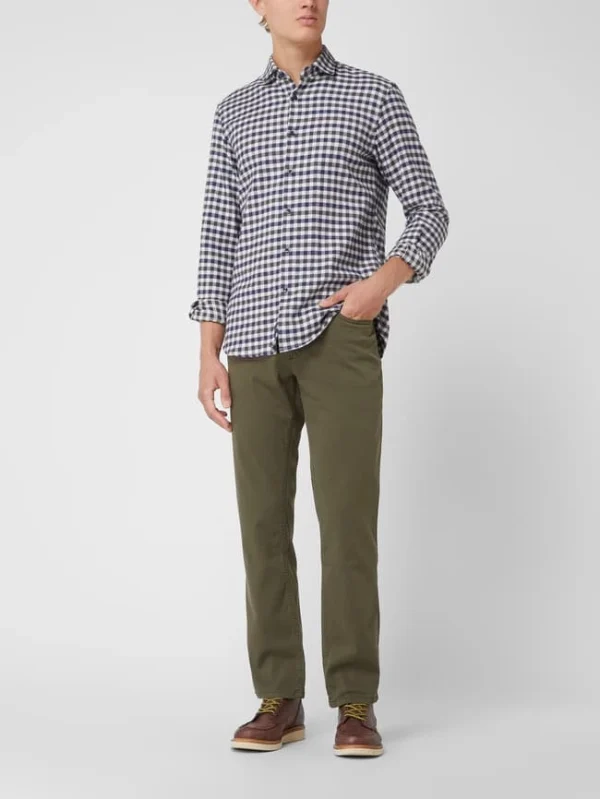 Camel Active Regular Fit Hose Mit Stretch-Anteil Modell ‘Houston’ – Olivgrün 1