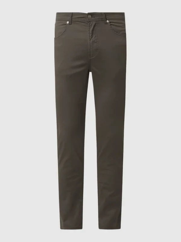 Christian Berg Men Regular Fit Hose Mit Stretch-Anteil – Olivgrün 3