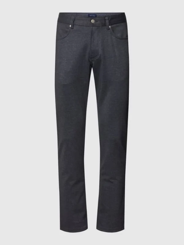 Christian Berg Men Hose Im 5-Pocket-Design – Marineblau 1
