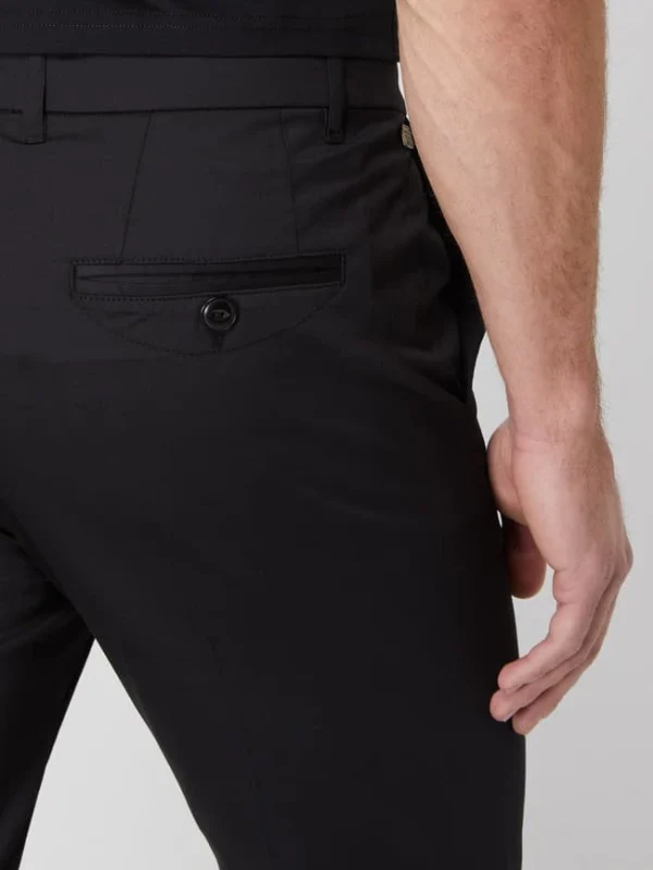 MOS MOSH Slim Fit Chino Mit Stretch-Anteil Modell ‘Jamie’ – Schwarz 4
