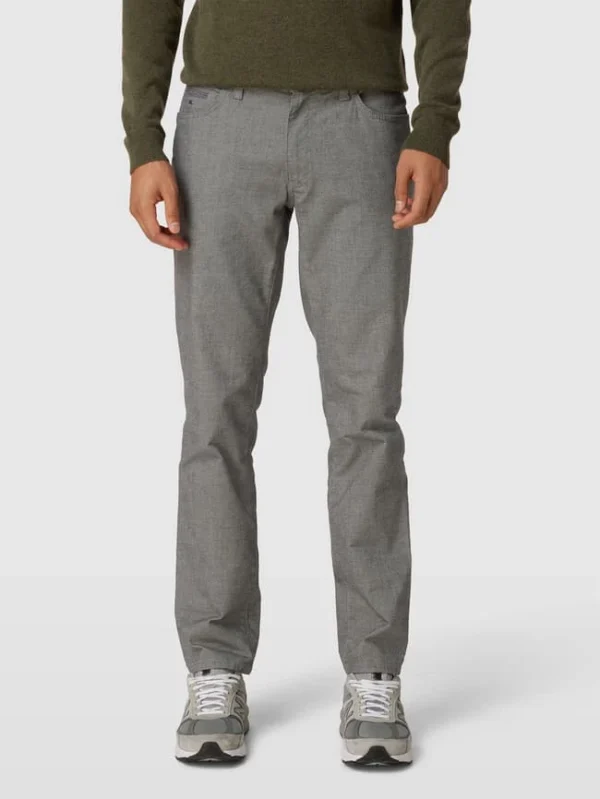 Brax Hose Mit Label-Patch Modell ‘Cadiz’ – Hellgrau 5