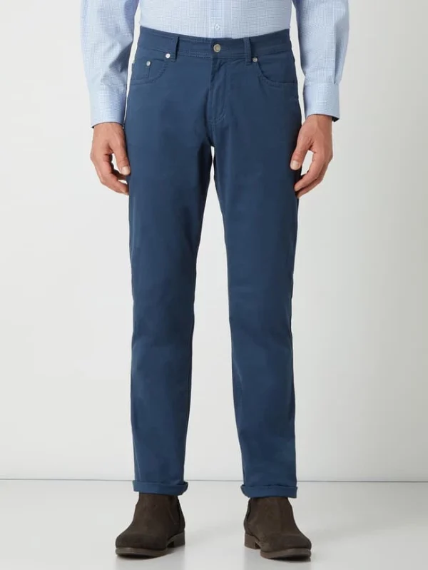Christian Berg Men Hose In Gerader Passform Mit Stretch-Anteil – Royalblau 5