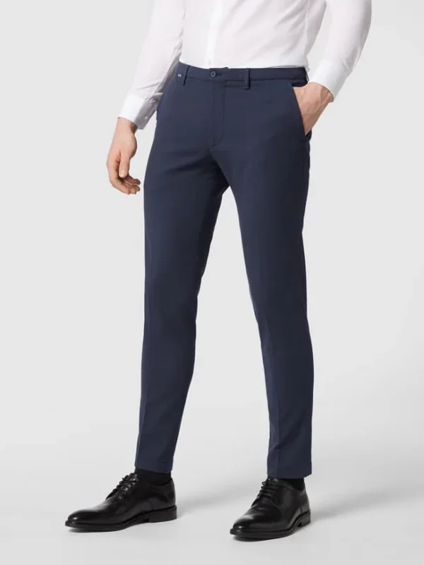 Cinque Slim Fit Stoffhose Mit Stretch-Anteil Modell ‘CiBrody’ – Dunkelblau Meliert 5