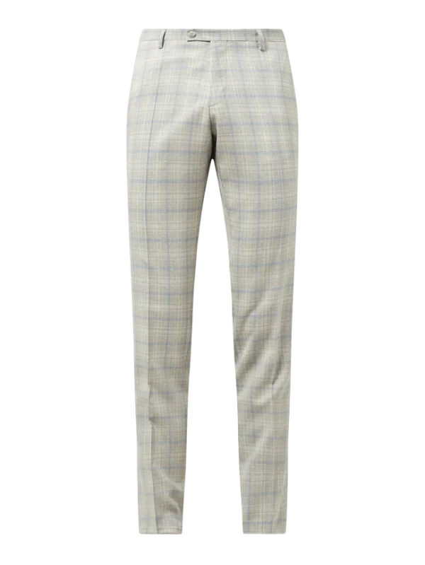 CG – Club Of Gents Slim Fit Anzughose Aus Schurwolle – ‘Savile Row’ – Hellgrau 3