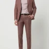 CG – Club Of Gents Slim Fit Anzughose Aus Leinen-Lyocell-Mix Modell ‘Paco’ – Rot 17