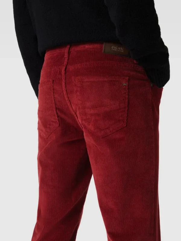 Brax Cordhose In 5-Pocket-Design Modell ‘Cadiz’ – Rot 4
