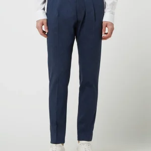 Drykorn Slim Fit Anzughose Aus Leinenmischung Modell ‘Care’ – Marineblau 13