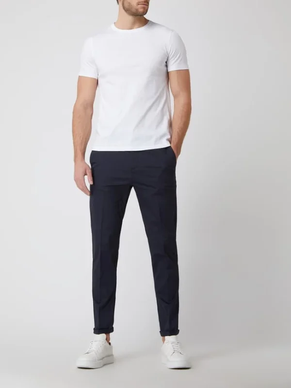 MOS MOSH Slim Fit Chino Mit Stretch-Anteil Modell ‘Jamie’ – Marineblau 1