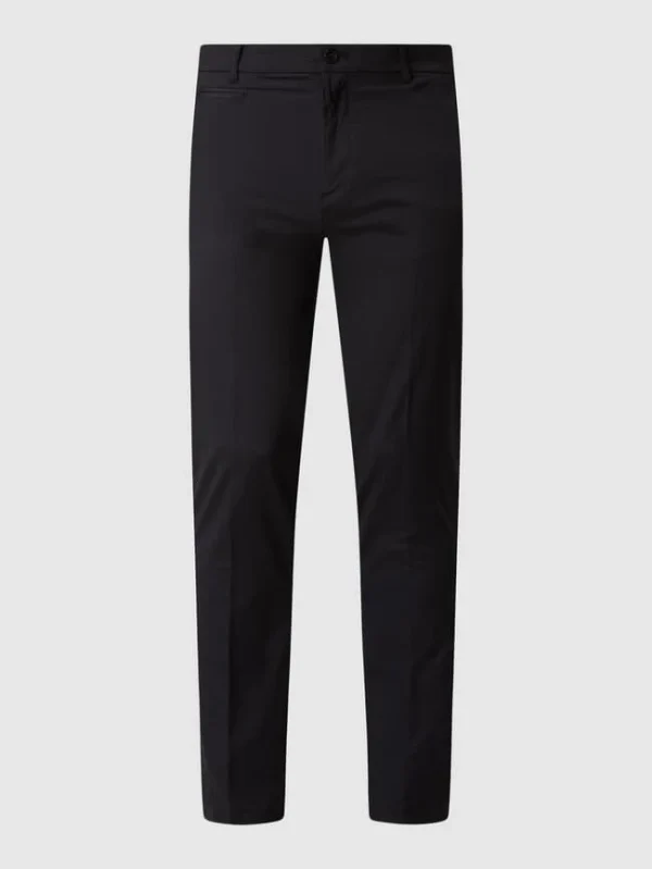 MOS MOSH Slim Fit Chino Mit Stretch-Anteil Modell ‘Jamie’ – Schwarz 3