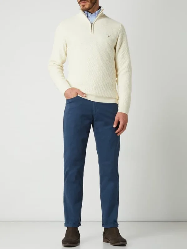 Christian Berg Men Hose In Gerader Passform Mit Stretch-Anteil – Royalblau 1