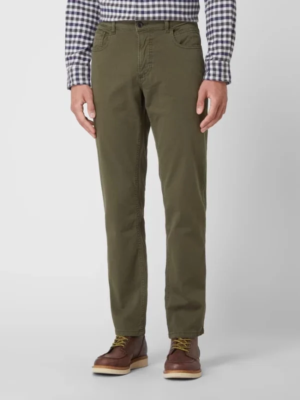 Camel Active Regular Fit Hose Mit Stretch-Anteil Modell ‘Houston’ – Olivgrün 5