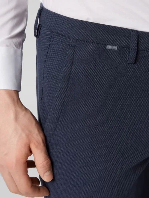 Cinque Slim Fit Stoffhose Mit Stretch-Anteil Modell ‘CiBrody’ – Dunkelblau Meliert 4