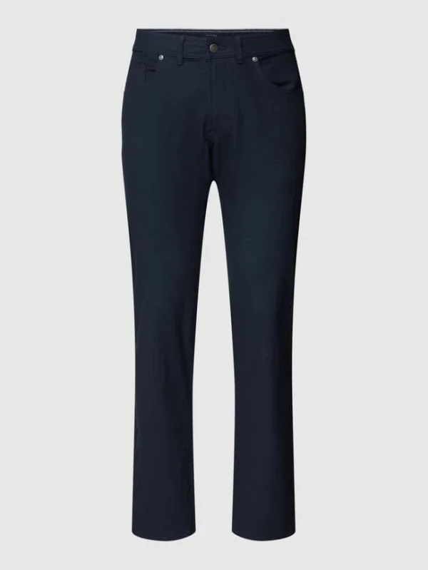 Christian Berg Men Straight Fit Chino Mit Stretch-Anteil – Marineblau 3