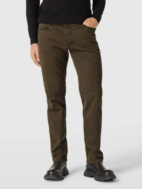 Brax Straight Fit Chino Mit Label-Detail Modell ‘Cadiz’ – Khaki 5