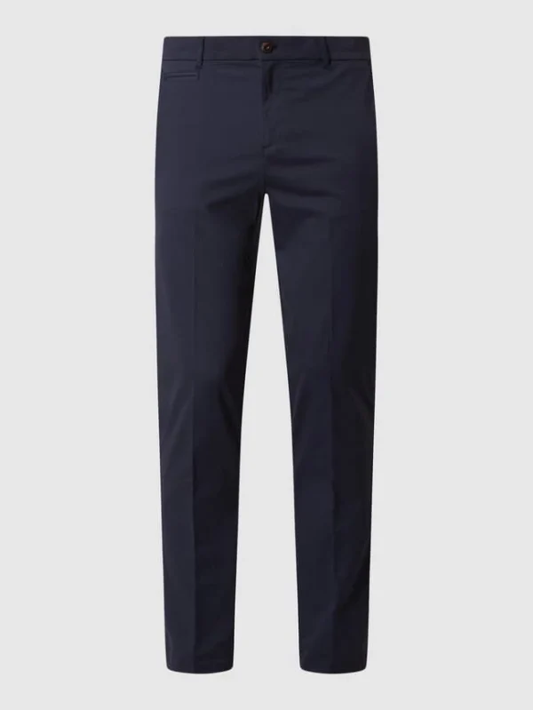 MOS MOSH Slim Fit Chino Mit Stretch-Anteil Modell ‘Jamie’ – Marineblau 3