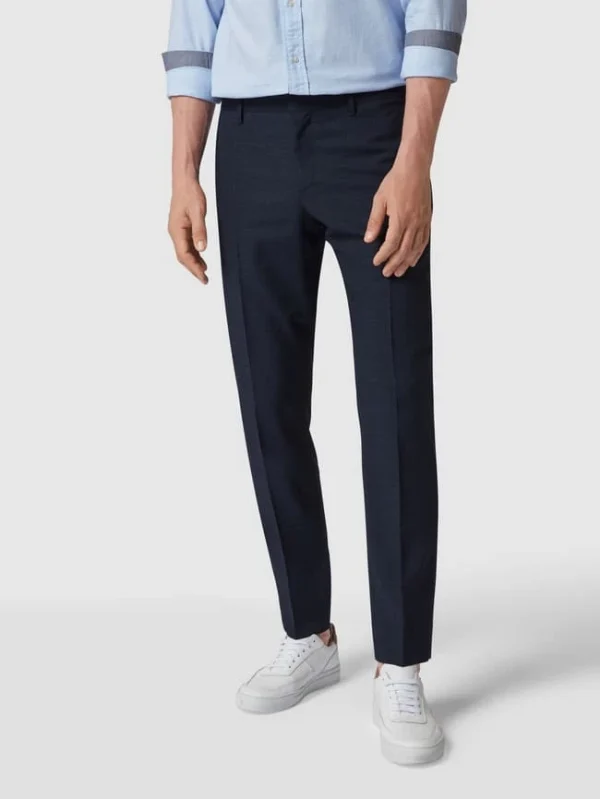 Tommy Hilfiger Anzughose Mit Karomuster – Marineblau 5