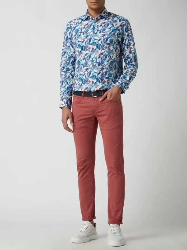 Baldessarini Slim Fit Hose Mit Stretch-Anteil – Rot 1