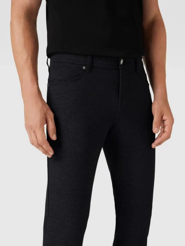 Christian Berg Men Hose Im 5-Pocket-Design – Marineblau 4