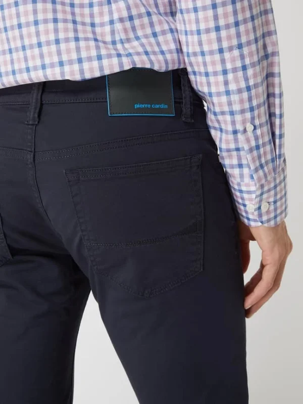 Pierre Cardin Slim Fit Hose Mit Hohem Stretch-Anteil Modell ‘Antibes’ – ‘Futureflex’ – Marineblau 4