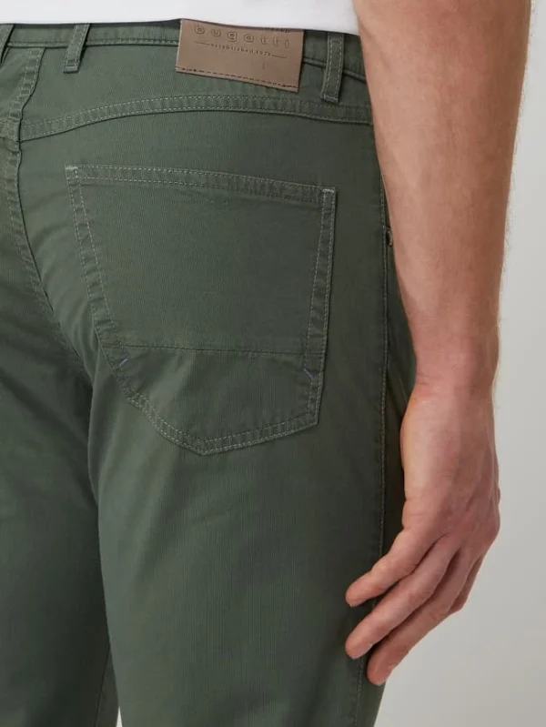 Bugatti Slim Fit Hose Mit Stretch-Anteil Modell ‘Savio’ – Olivgrün 4