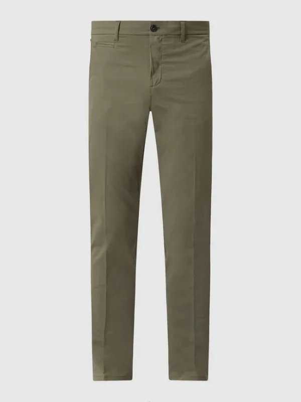 MOS MOSH Slim Fit Chino Mit Stretch-Anteil Modell ‘Jamie’ – Olivgrün 3